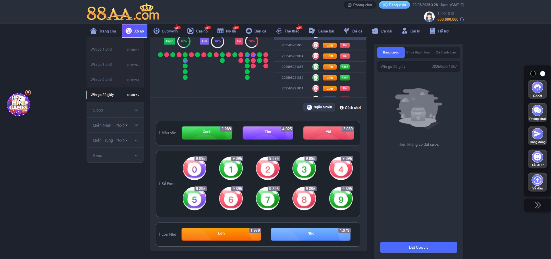 Cách chơi mini game 88AA kiếm thưởng nhanh 