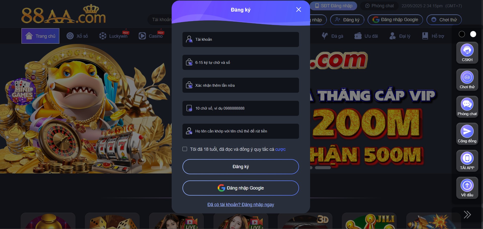 Đăng ký 88AA Nhà Cái Cá Độ Online Uy Tín Nhất Hiện Nay