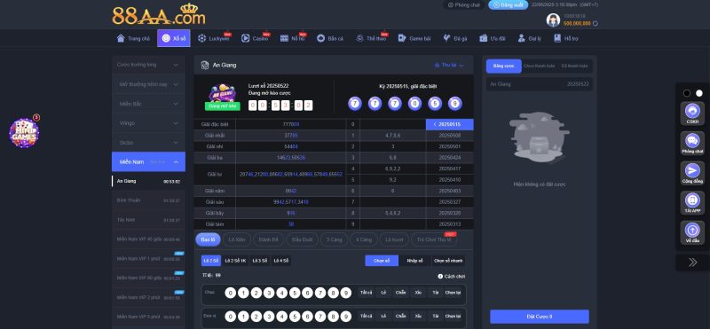 Hướng dẫn chơi lô đề online tại 88AA